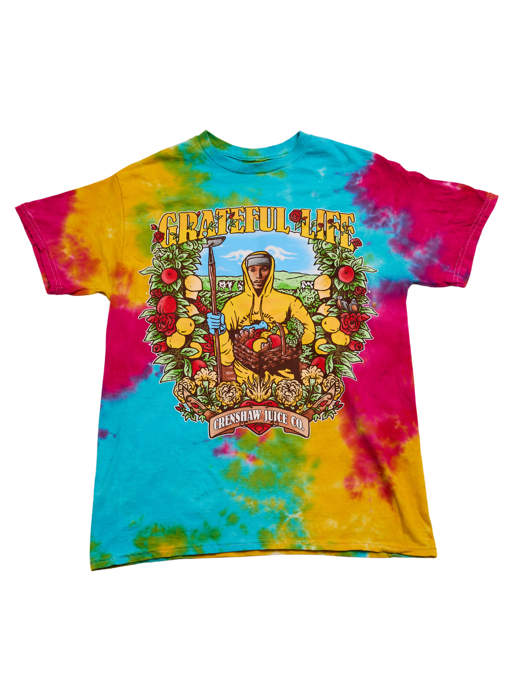 Grateful Life Tie-Dye Tee