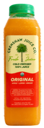 Bottle Of Original Flavor Crenshaw Juice